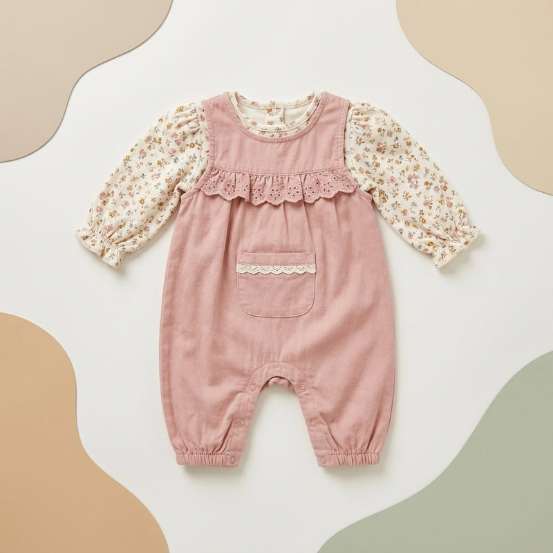 Petal Meadow Dungaree Set"